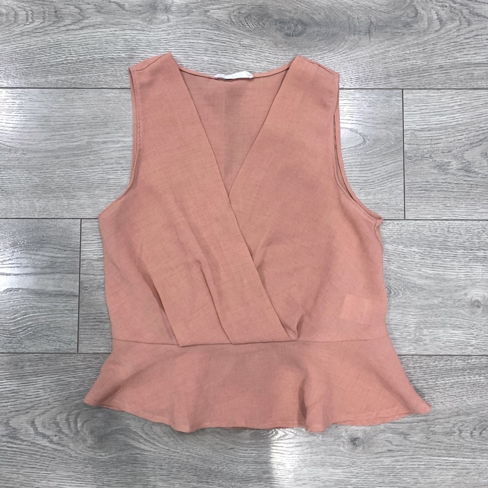 Elodie Pink V-Neck Tank Top